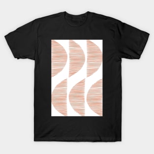 Earthy geometric shapes pattern T-Shirt